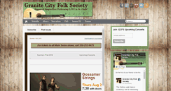 Desktop Screenshot of granitecityfolk.org