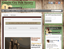 Tablet Screenshot of granitecityfolk.org